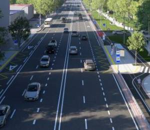 Капітальний ремонт проспекту Валерія Лобановського в Києві