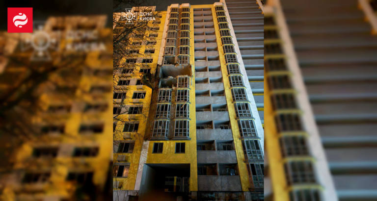 Обстрел жилого комплекса “Чарівне місто” в Киеве